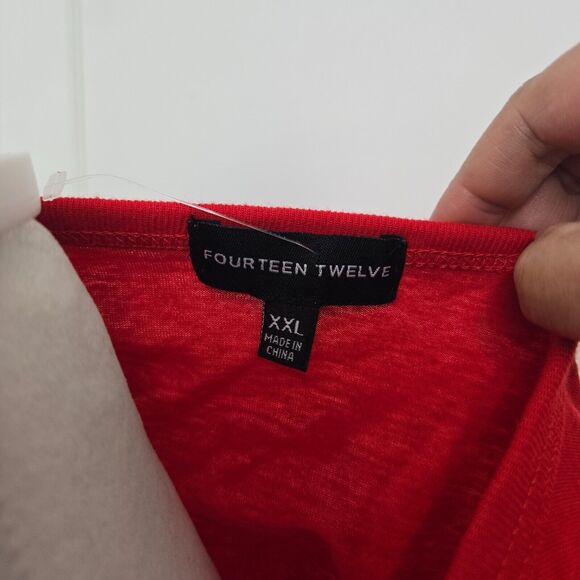 Fourteen Twelve Paris 24 Red Tank Top XXL - Picture 8 of 12